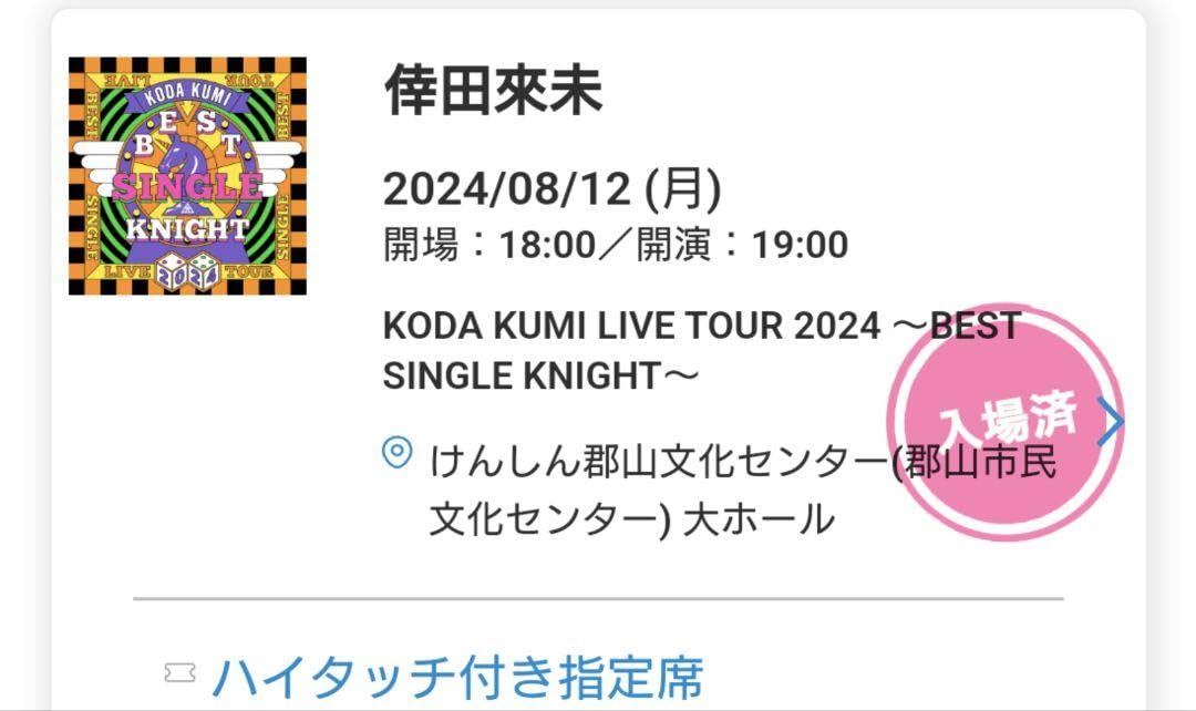 倖田來未　プレミアムグッズ KODA KUMI LIVE TOUR 2024 ～BEST SINGLE KNIGHT～」グッズ